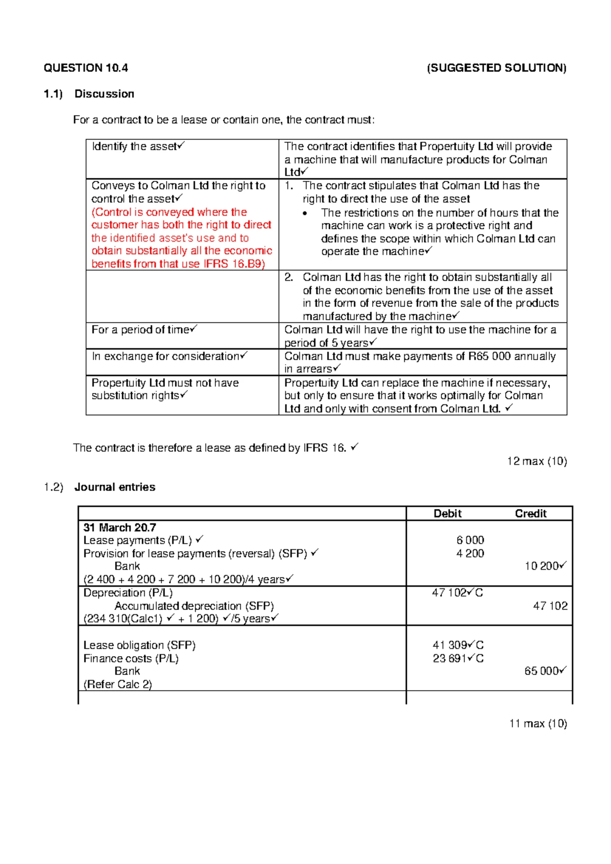 IAS 16 - PPE Class Examples and Journal Entries for 2025 - Studocu