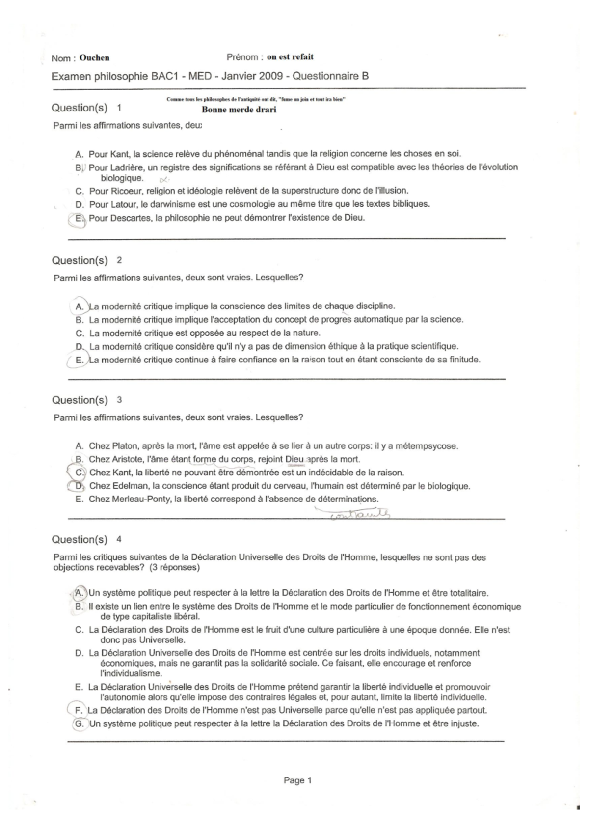 Philosophy Final Exam Review Notes - PHILO-EXAM - Studocu