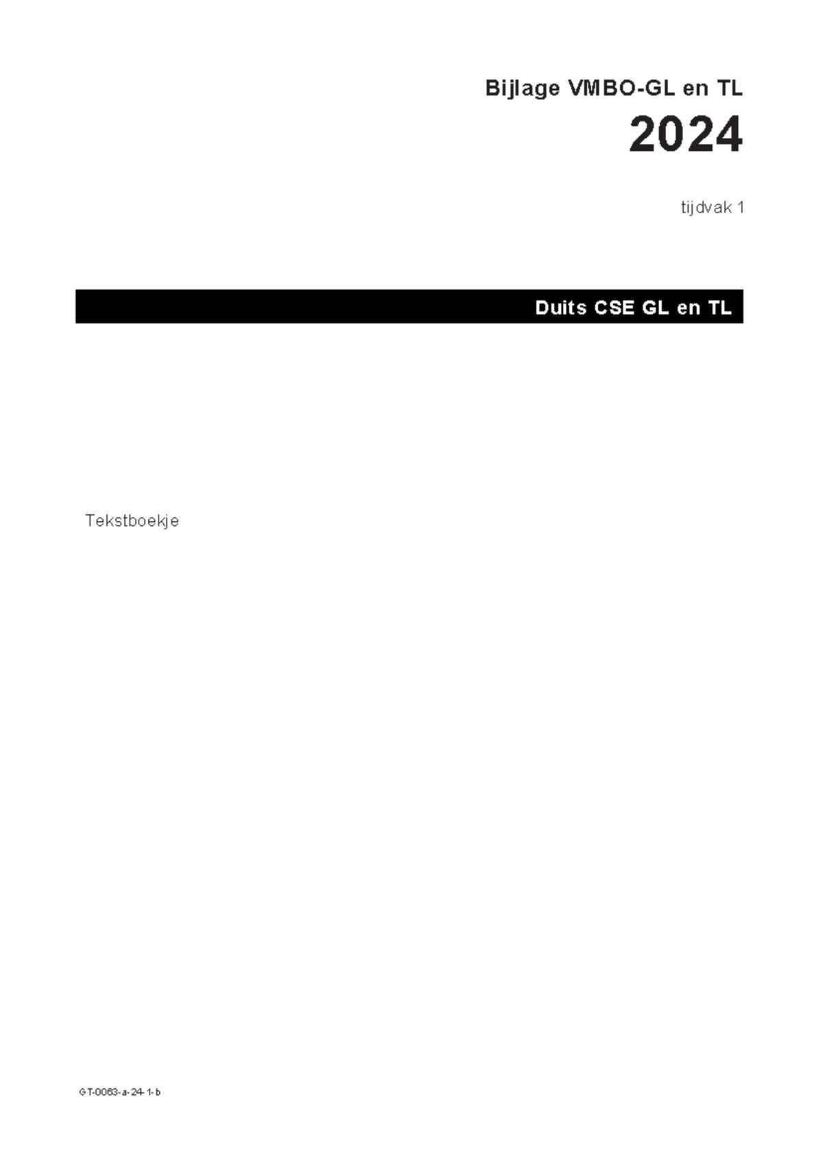 Duits CSE GL en TL Examen 2024 - Voorbereiding en Tekstanalyses ...
