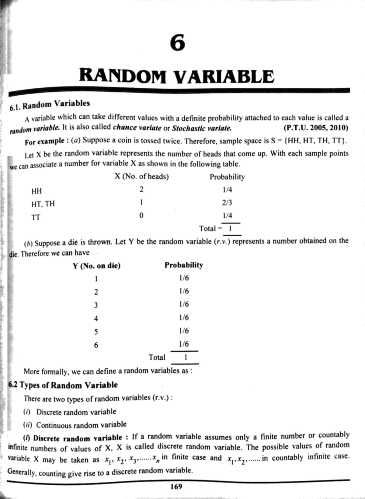 Random- Variable - notes - Computer science engineering - Studocu
