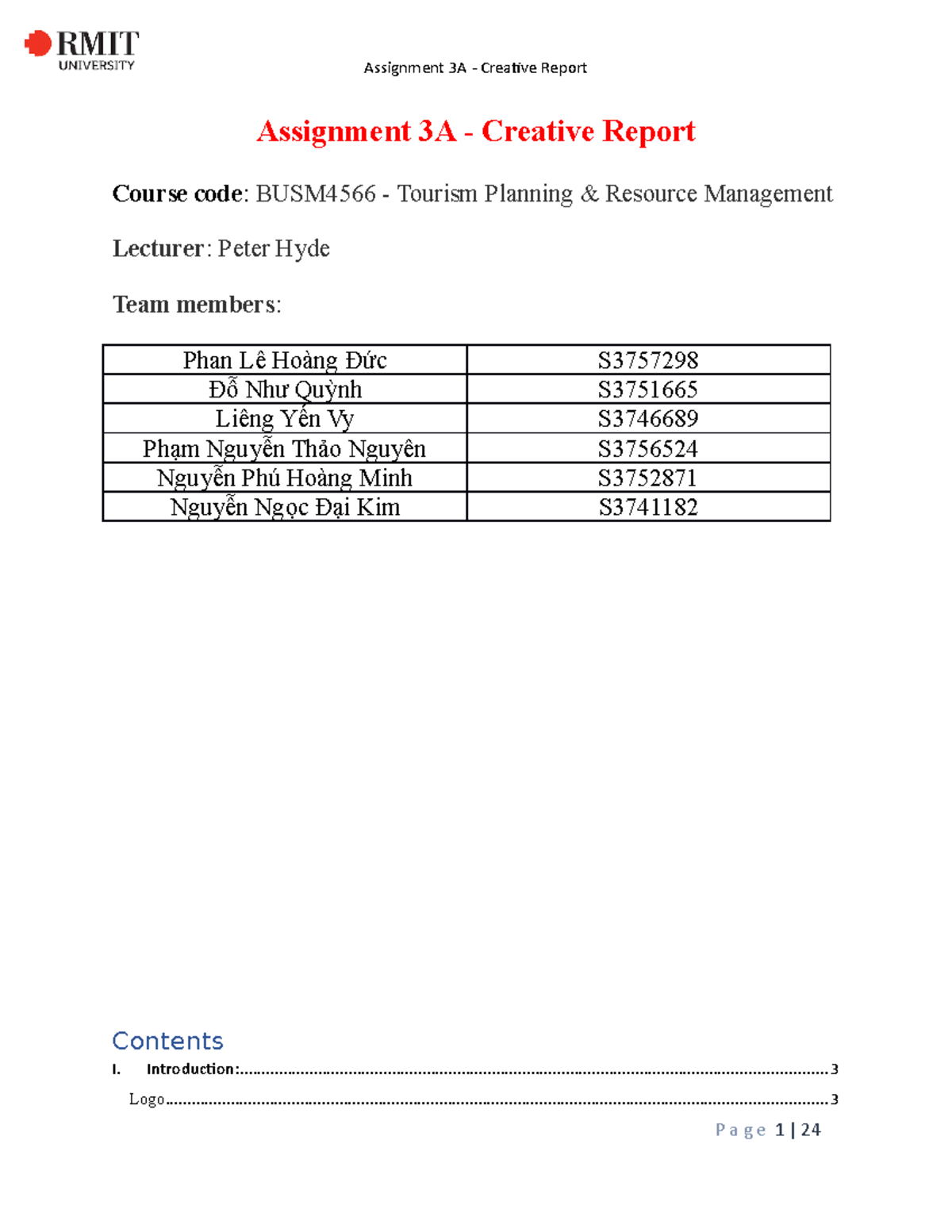 BUSM4566 Creative-Report Group-2 (10) - Assignment 3A - Creative Report ...