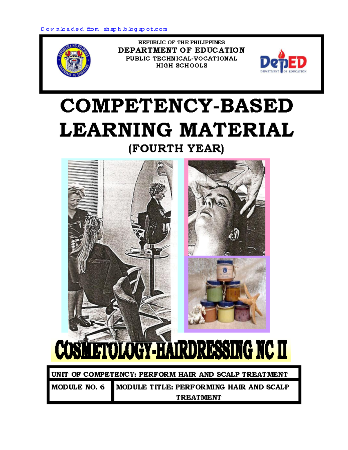 Module 6: Performing Hair and Scalp Treatment for Hairdressing NC II ...