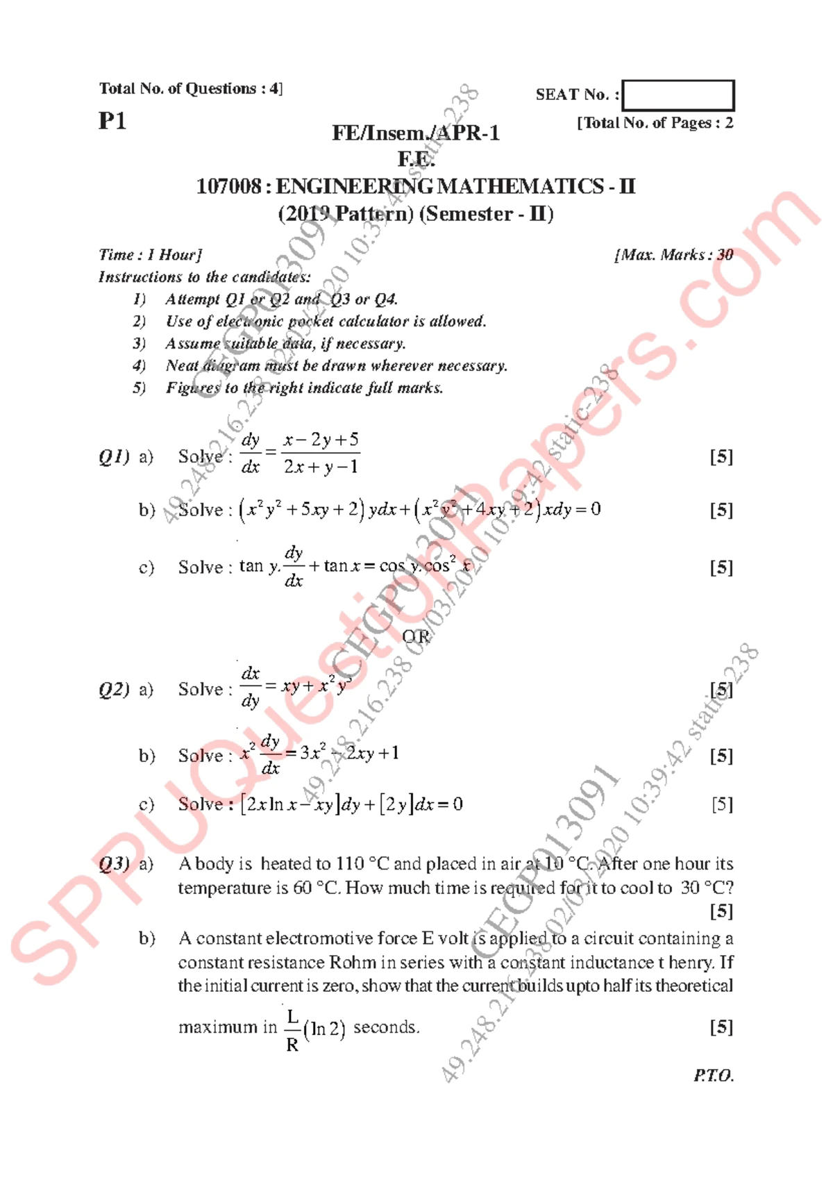 M1 - Fourier Series and Periodic Functions Notes - Studocu