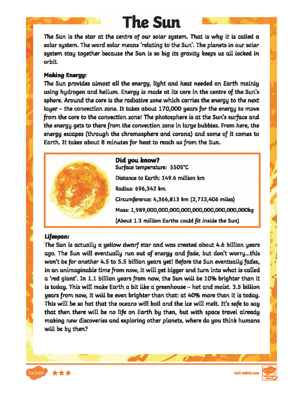 The Sun: A Comprehensive Overview of Our Solar System Star - Studocu
