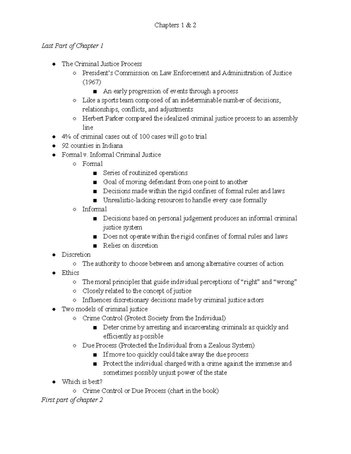 Introduction to Criminal Justice - Study Guide Chapter 11 Prison ...
