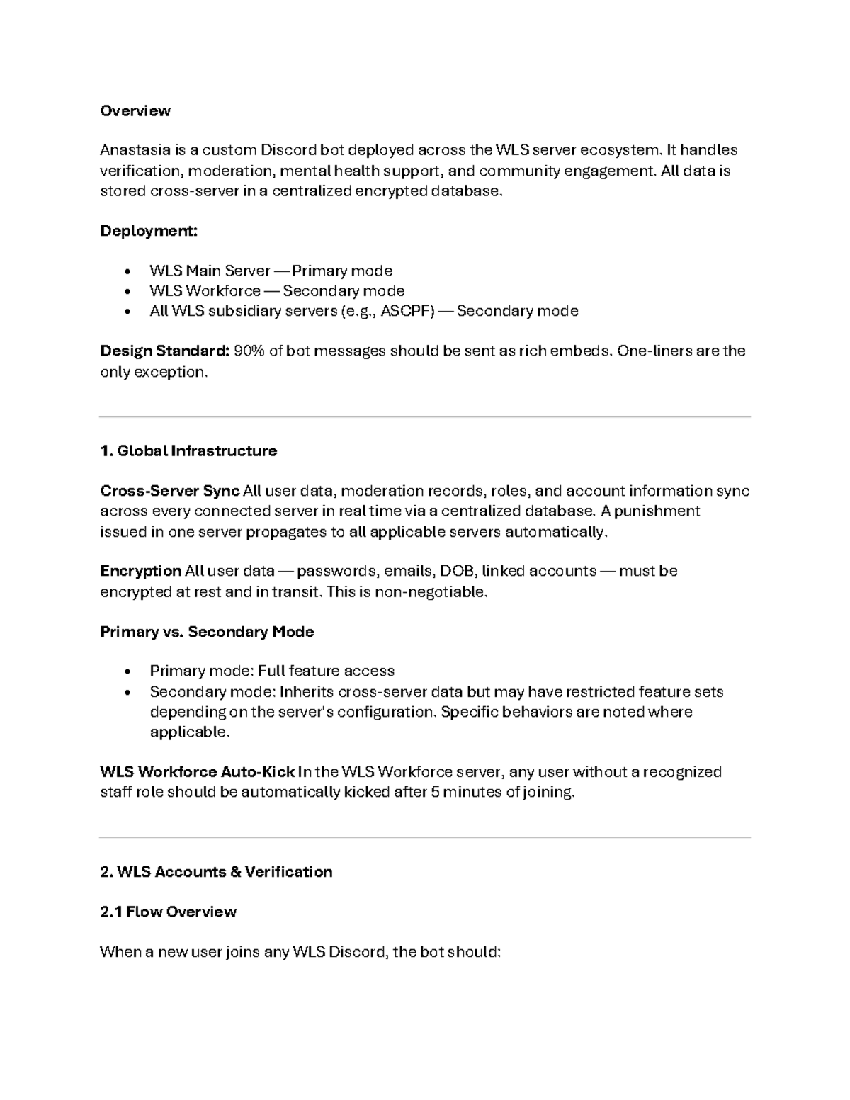 WLS Discord Bot Overview: Features, Deployment, and Moderation - Studocu