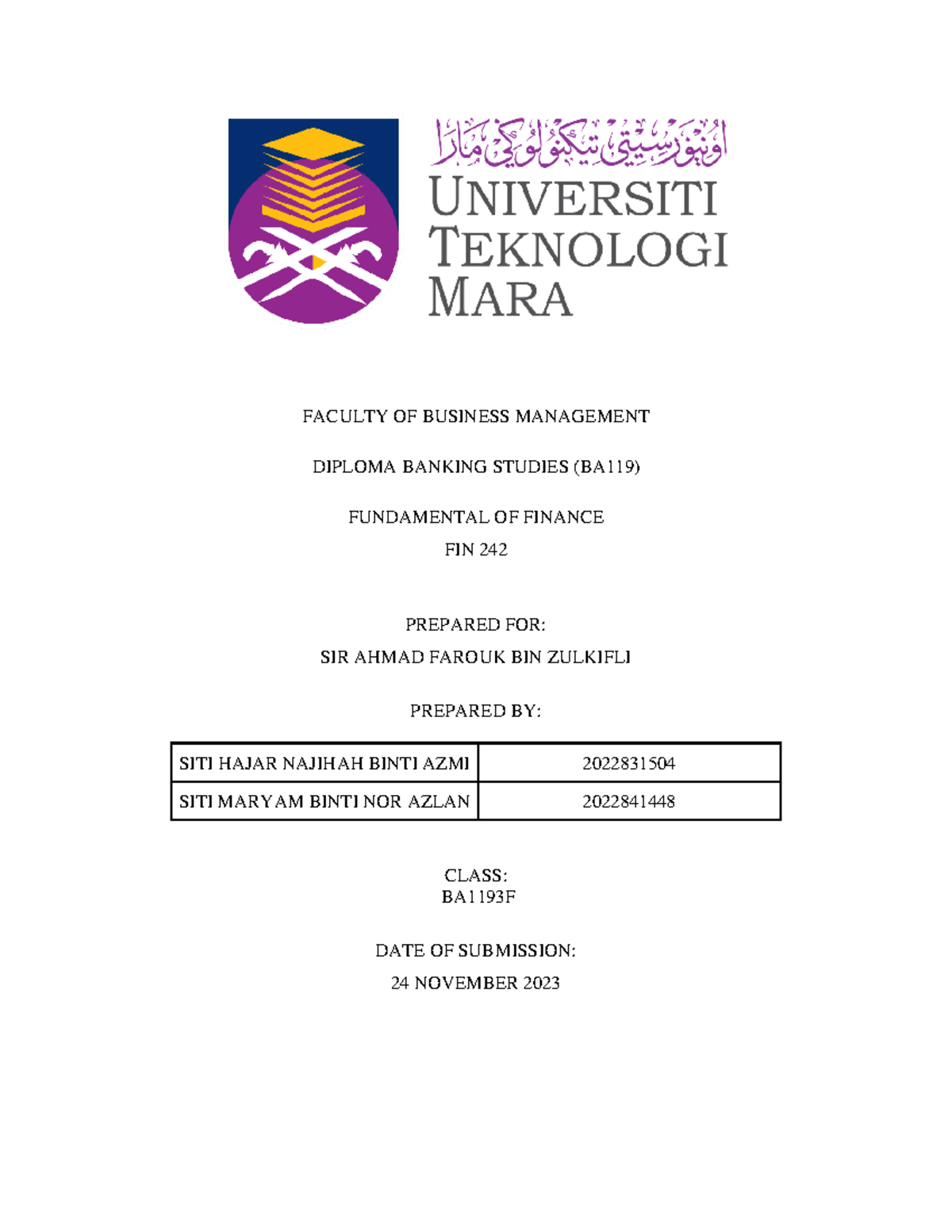 FIN242 Assignment 1: Cash Budget Analysis for Banking Studies - Studocu