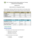 Admission test sample - IUB - Studocu