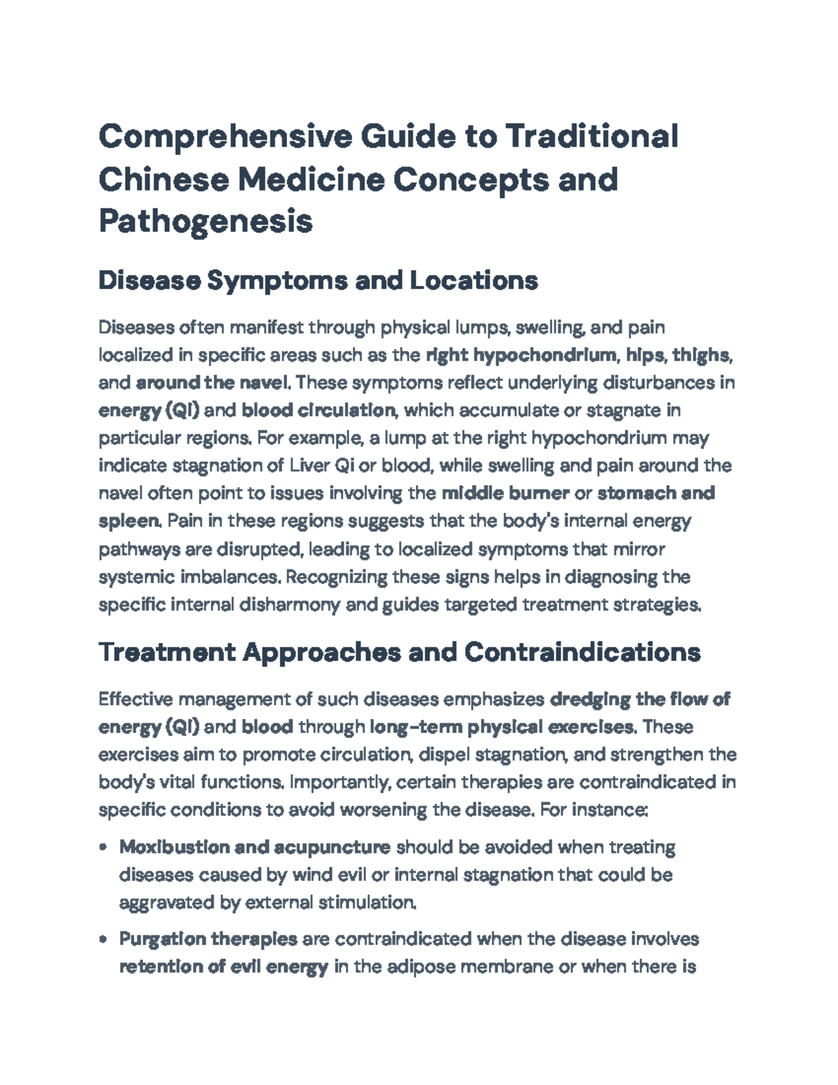 Comprehensive Guide to TCM Concepts & Pathogenesis (TCM 101) - Studocu