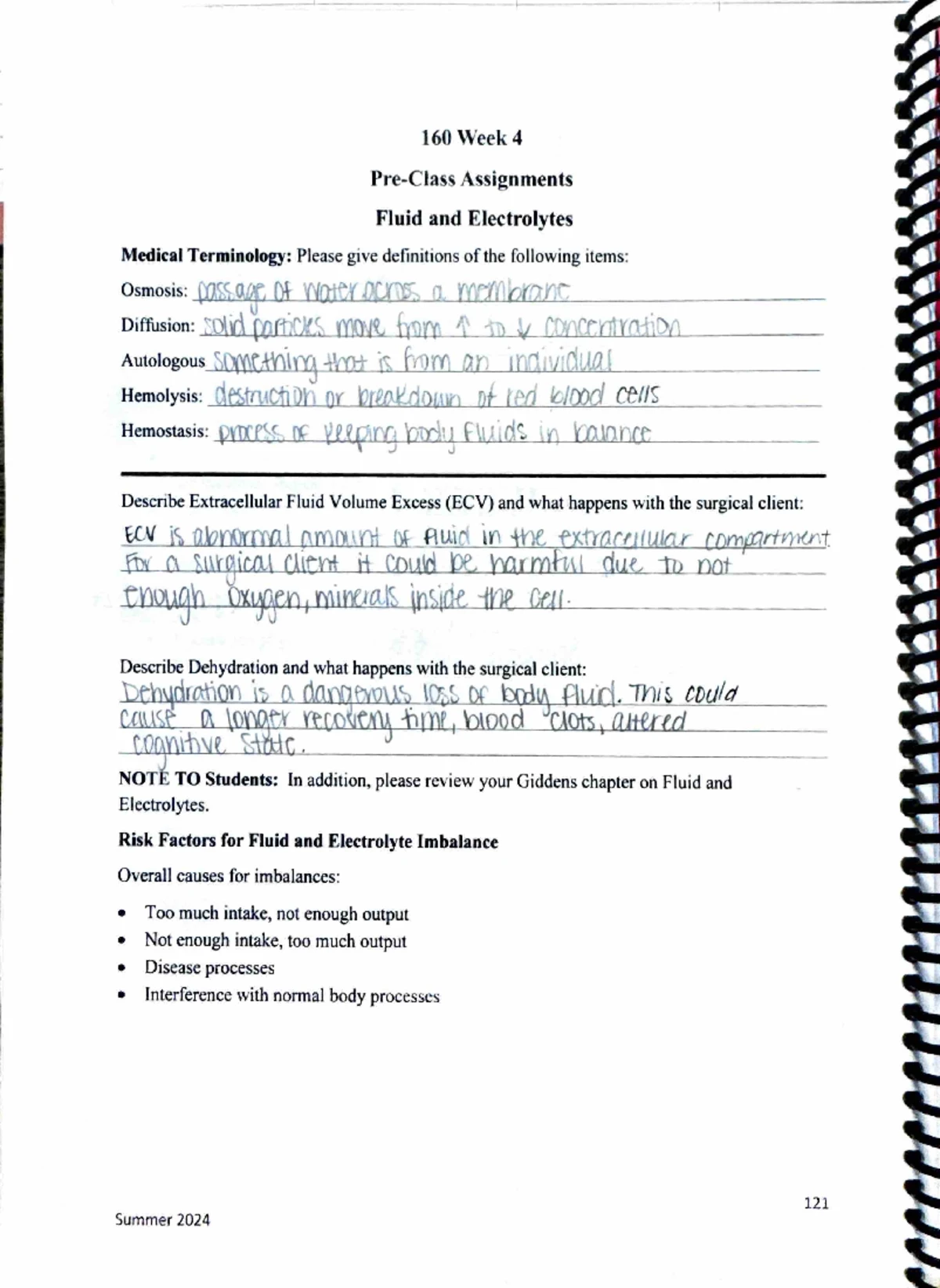 NUR 163 Week 7 - Mobility Homework Assignments and Tasks - Studocu