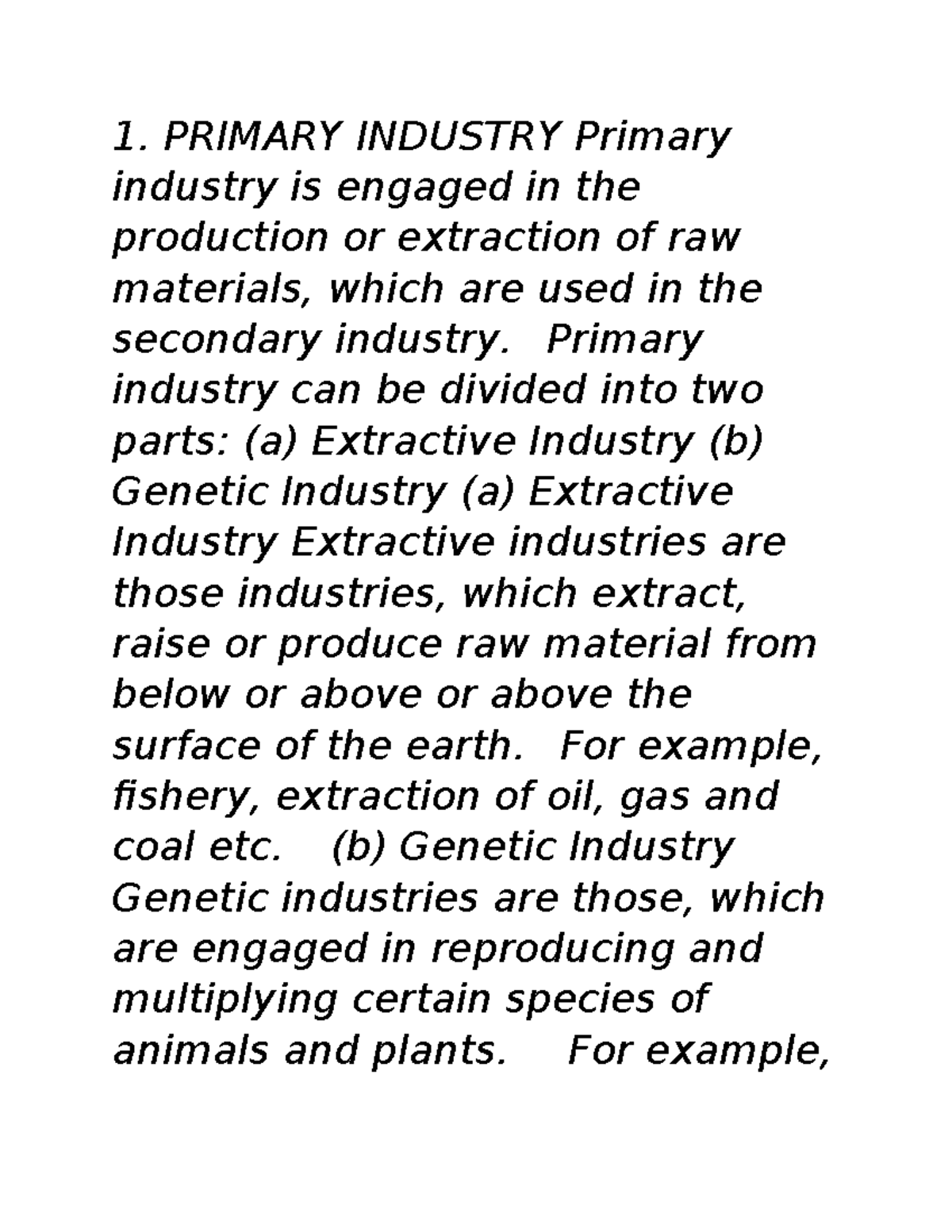 Primary Industry Overview - 5-MGMT - Studocu