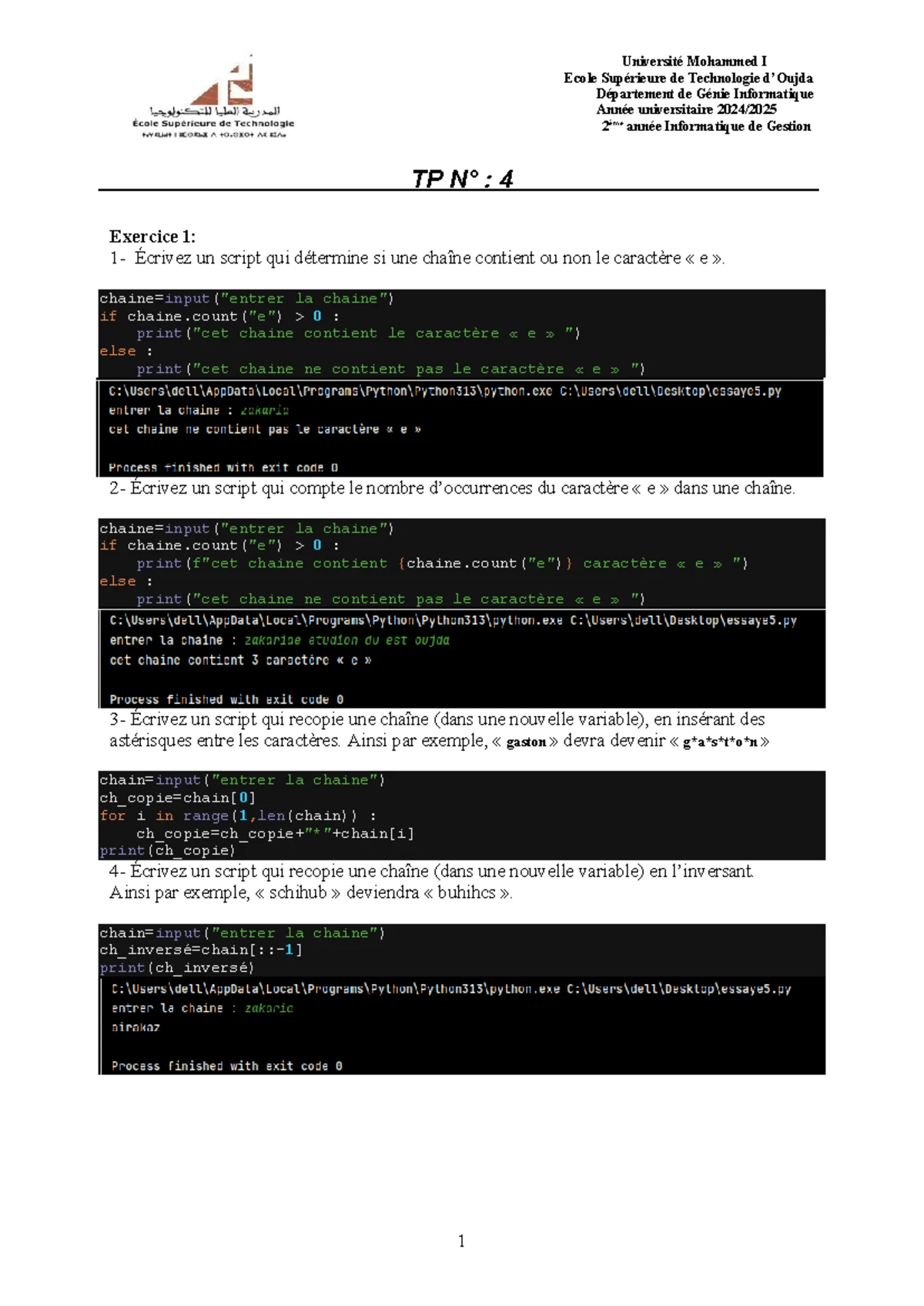 Structures de données en Python : Guide complet et méthodes - Studocu
