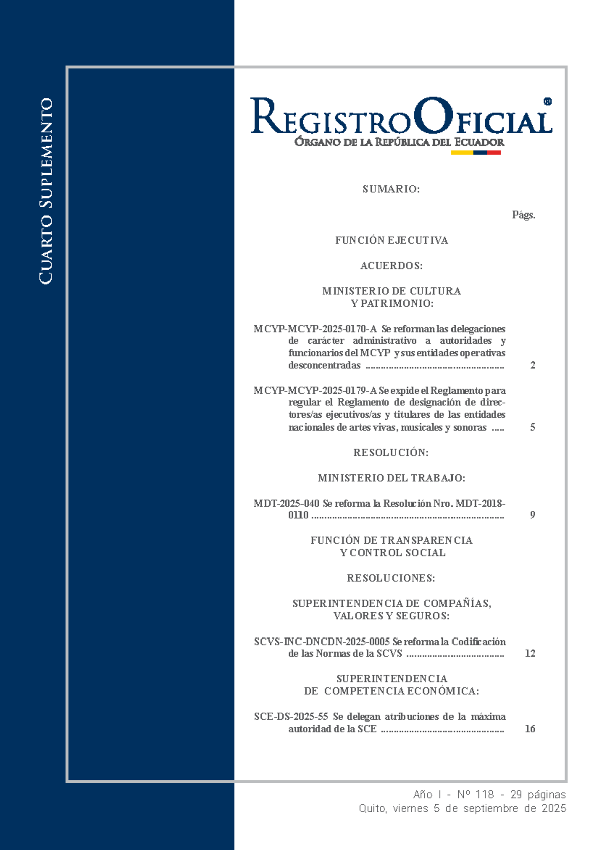 Resolución 1757587418: Reformas del Ministerio de Cultura y Trabajo ...