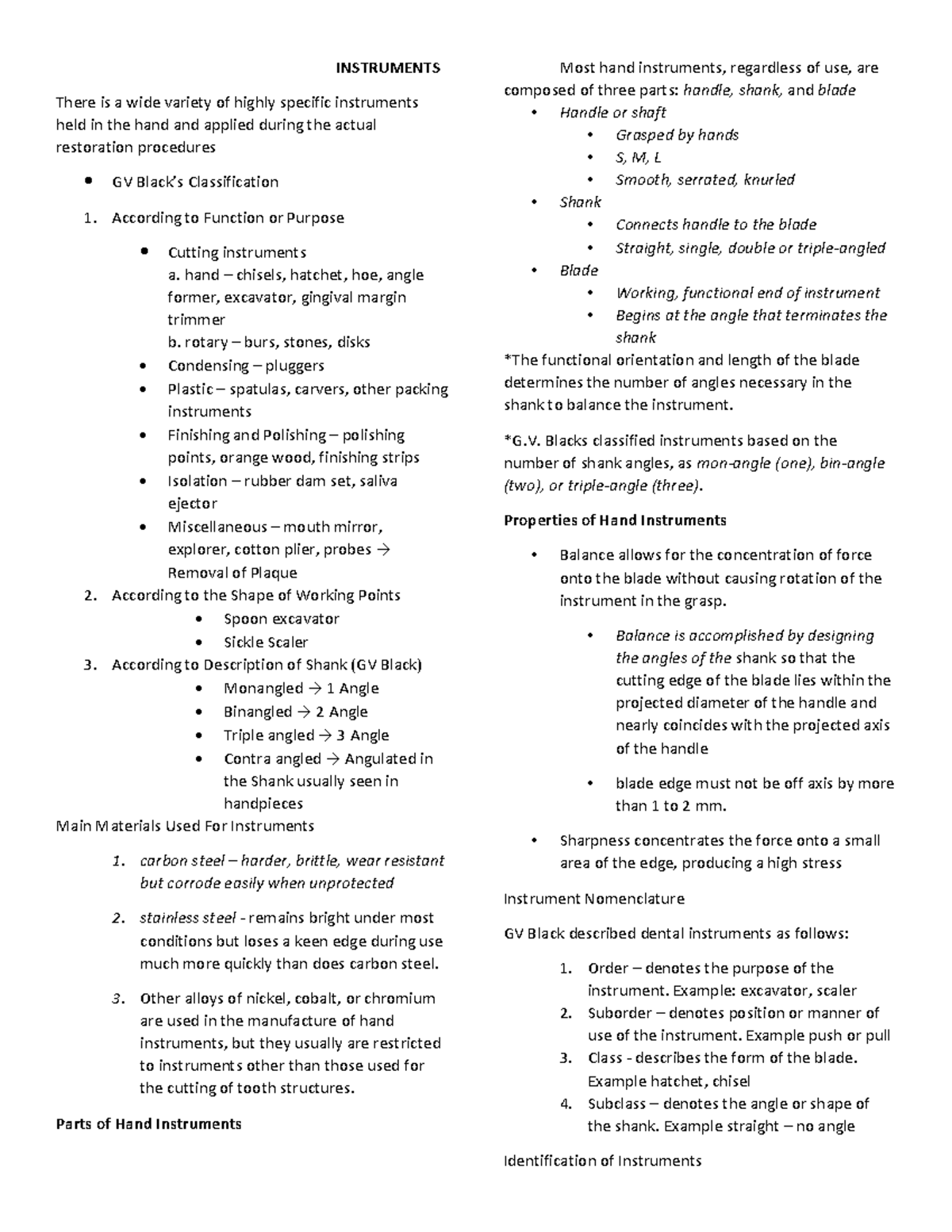 3-Instruments - Comprehensive Notes on Dental Tools and Techniques ...