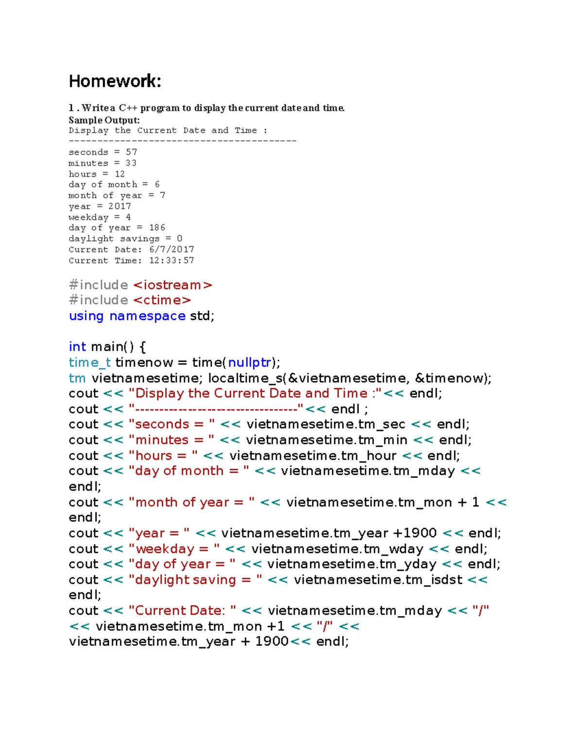 C++ Programming Exercises & Tips - btvn - Studocu