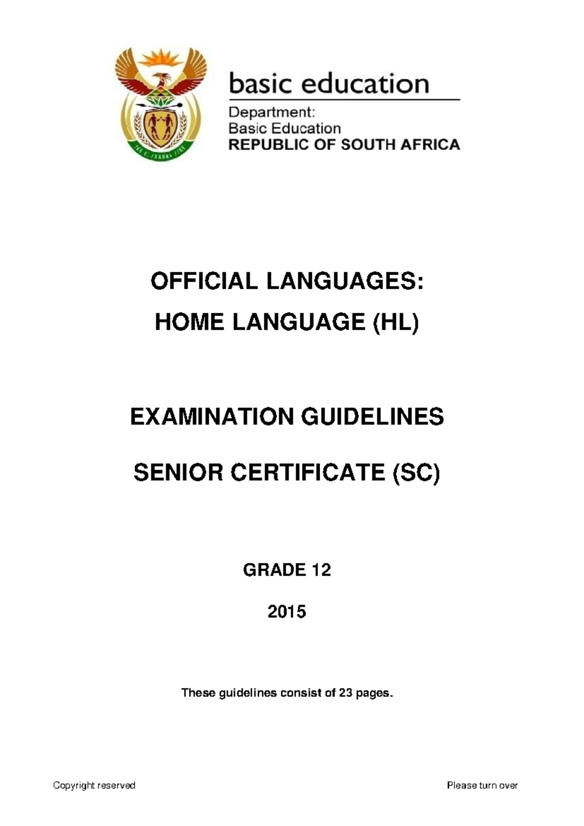 ENGLISH HOME LANGUAGE EXAM GUIDELINES GRADE 12 visual data 6