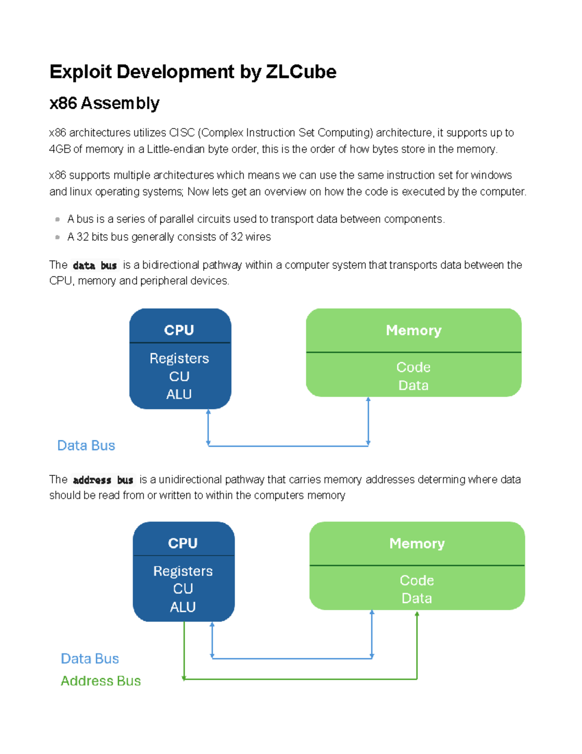 EXP DEV: x86 Assembly & Exploit Development Overview - ZLCube - Studocu