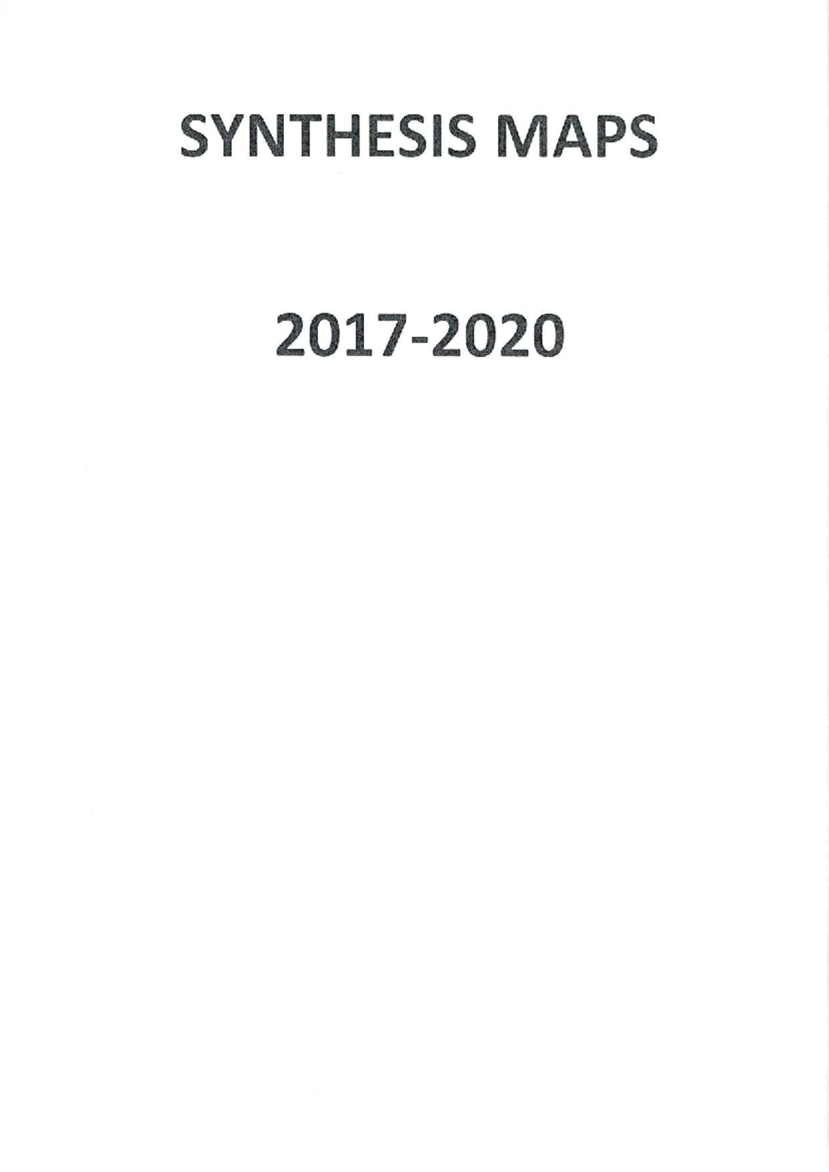 Synthesis Maps for Organic Reactions: OCR 2017-2020 - Studocu
