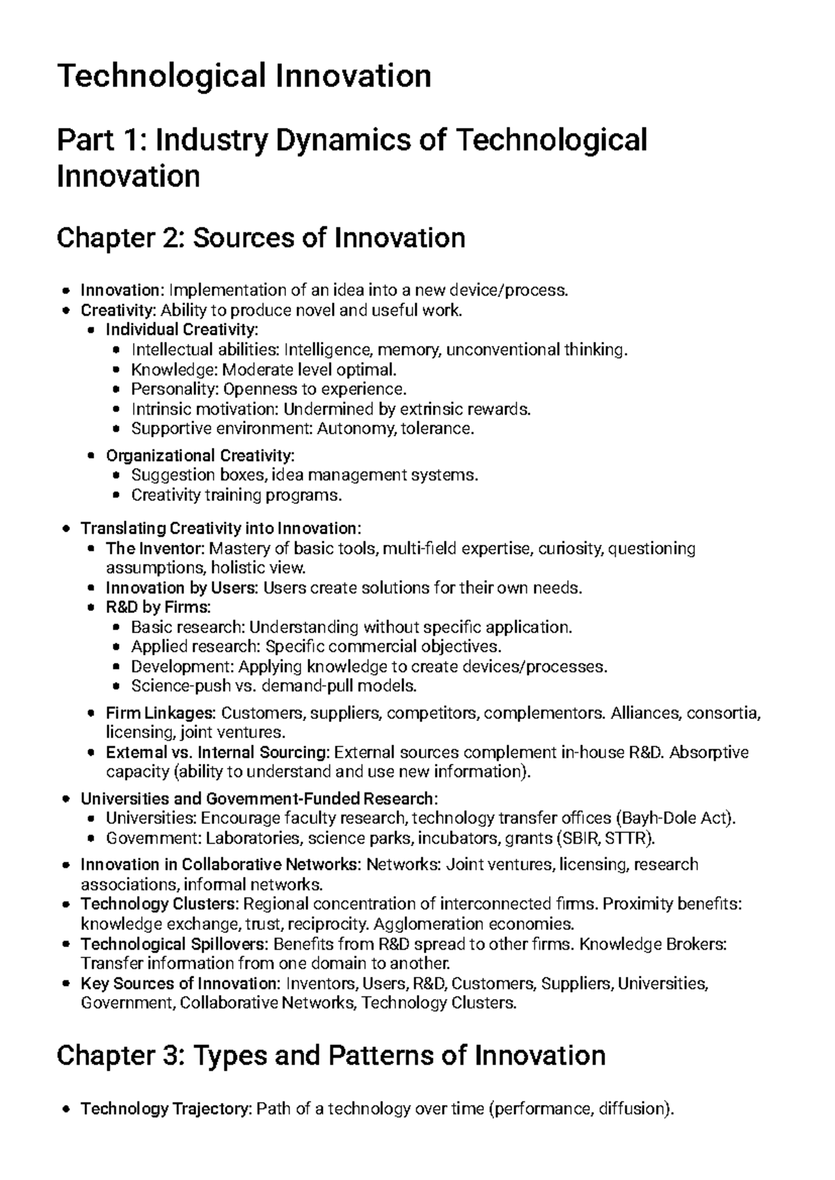 Strategic Management of Technological Innovation: Study Guide - Studocu