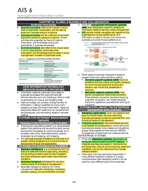 AIS UNIT 5: FUNCTIONAL AND ENTERPRISE SYSTEM QUIZ - Studocu