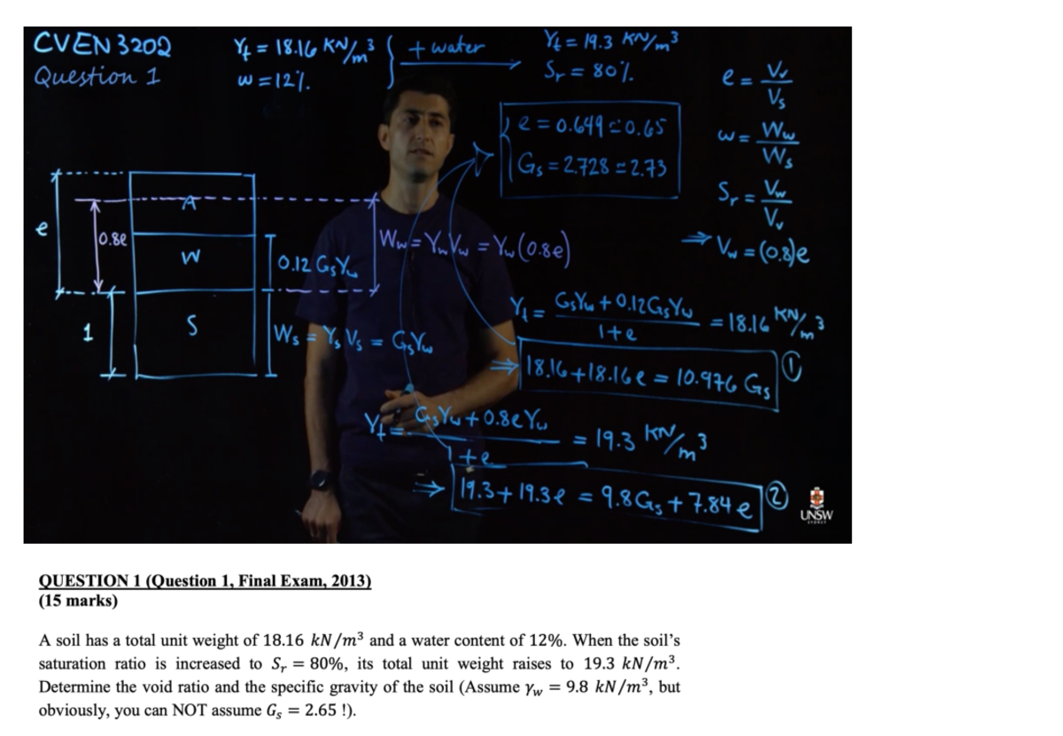 CVEN3202 Final Exam Past Paper Questions and Solutions - Studocu