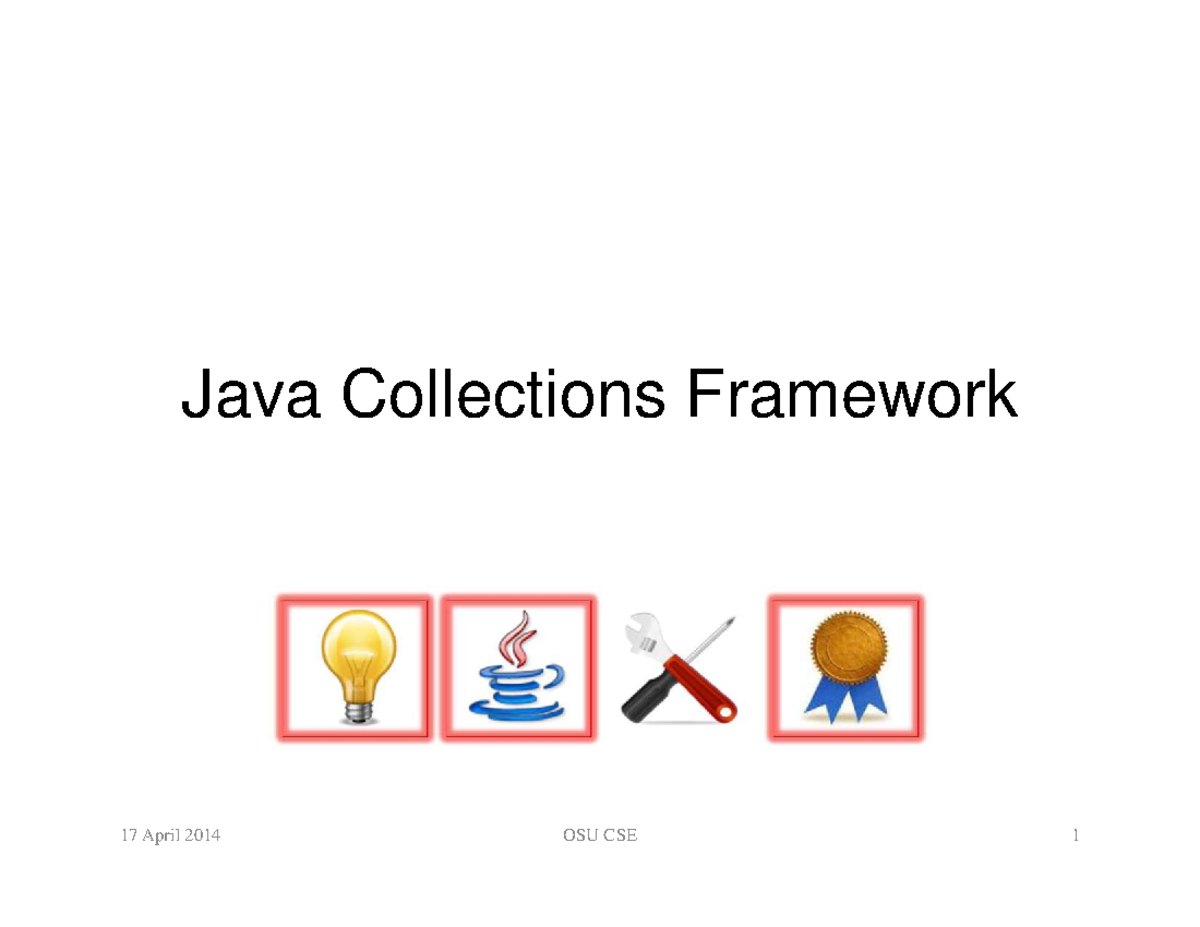 java collections framework - Java Collections Framework Overview The ...