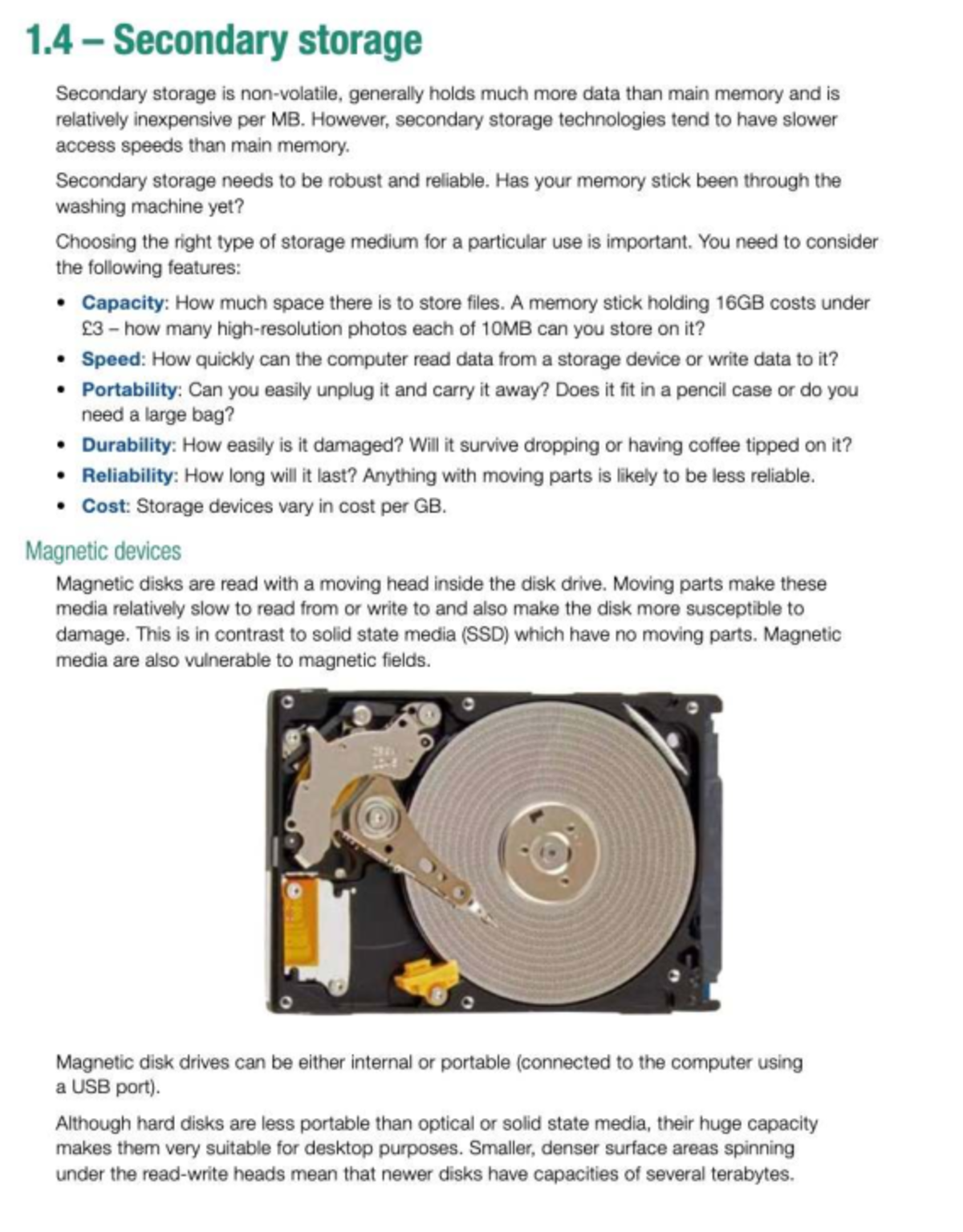 Midterm Exam Study Guide - Secondary Storage Insights - Course Code ...