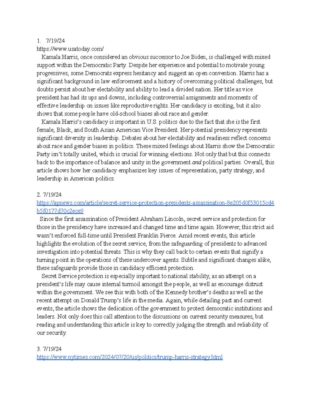 Political Journal #1 - Insights on Modern U.S. Politics & Leadership ...