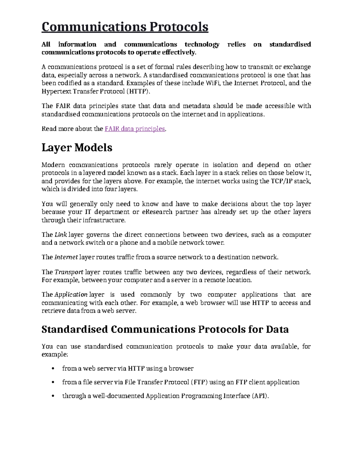 Communications Protocols: Understanding Standards and Applications ...