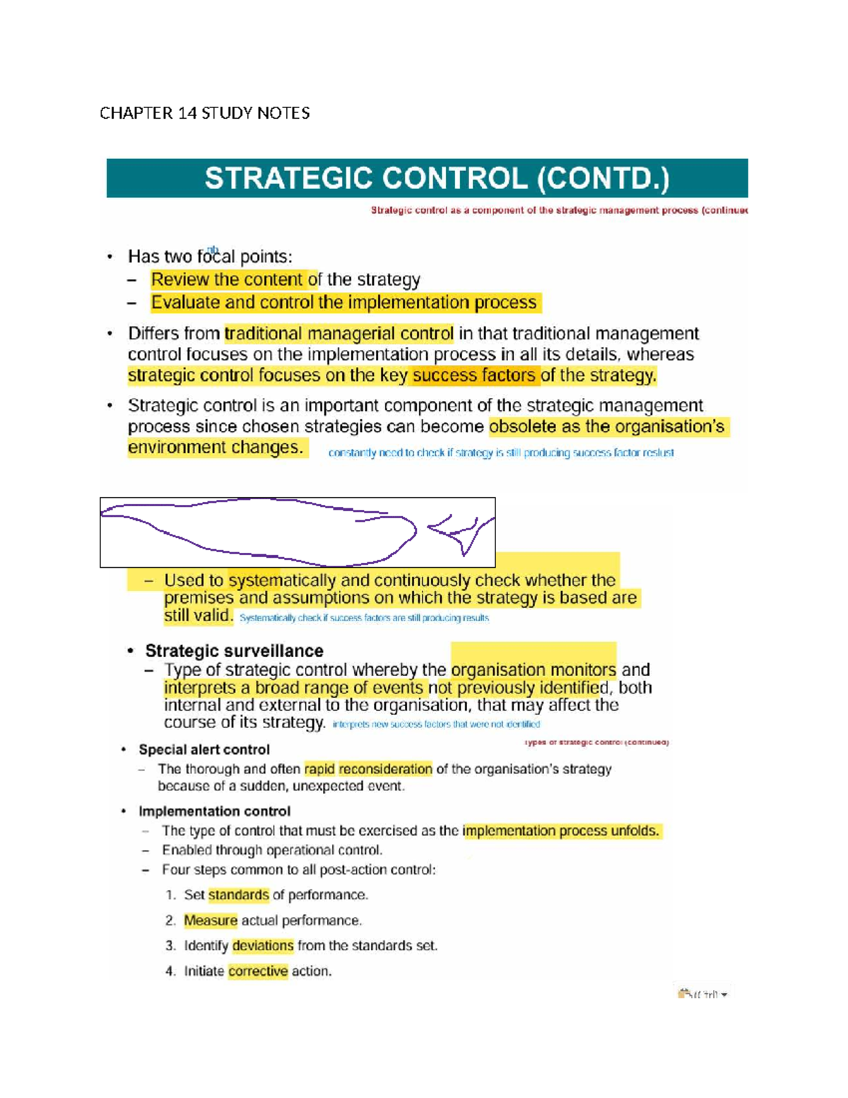 Chapter 14 Study Notes - Strategic Management (5th Ed) SA Concepts ...