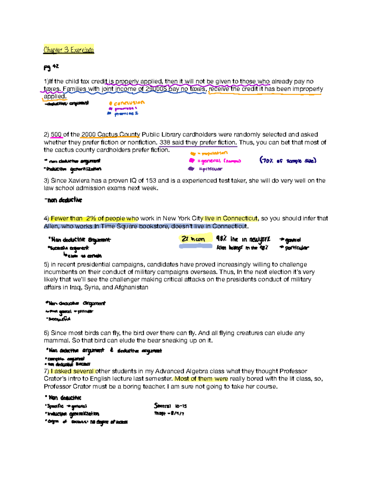 Phi 1101 Lecture Notes: Comprehensive Review of Chapters 1-6 - Studocu