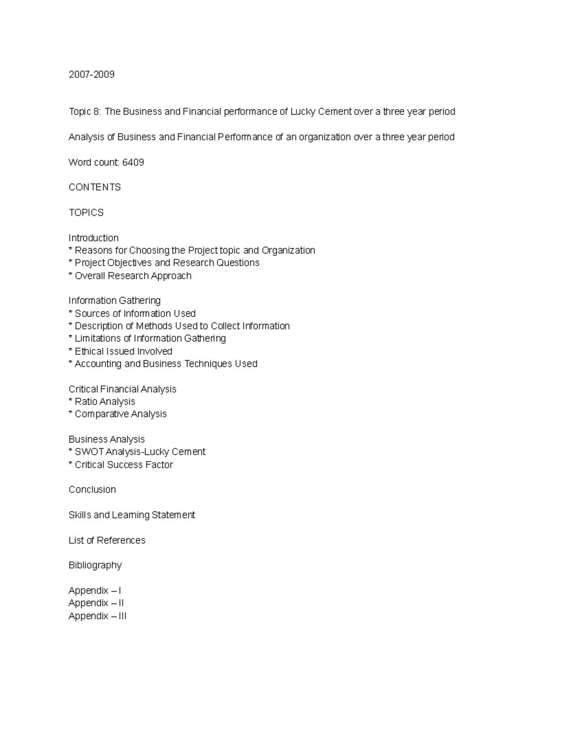OBU RAP Topic 8: 3-Year Financial Analysis of Lucky Cement - Studocu