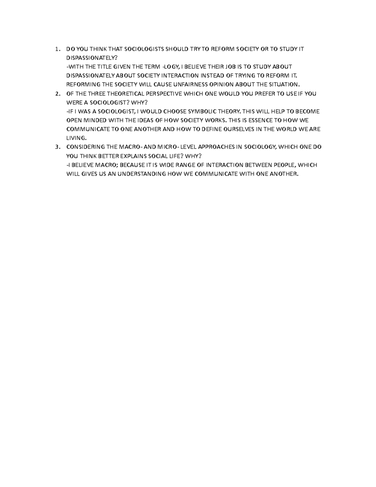 Sociology Study Guide: Key Concepts & Perspectives (CH. 1) - Studocu