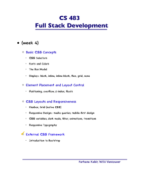 Understanding HTML Basics: A Guide for CS 483 Students - CS 483 Full ...