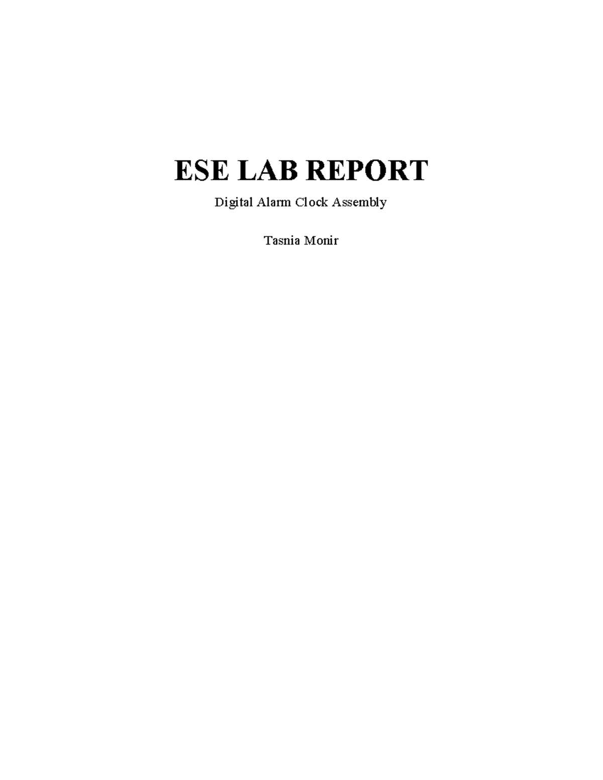 Introduction To Electrical And Computer Engineering Final Lab Report ...