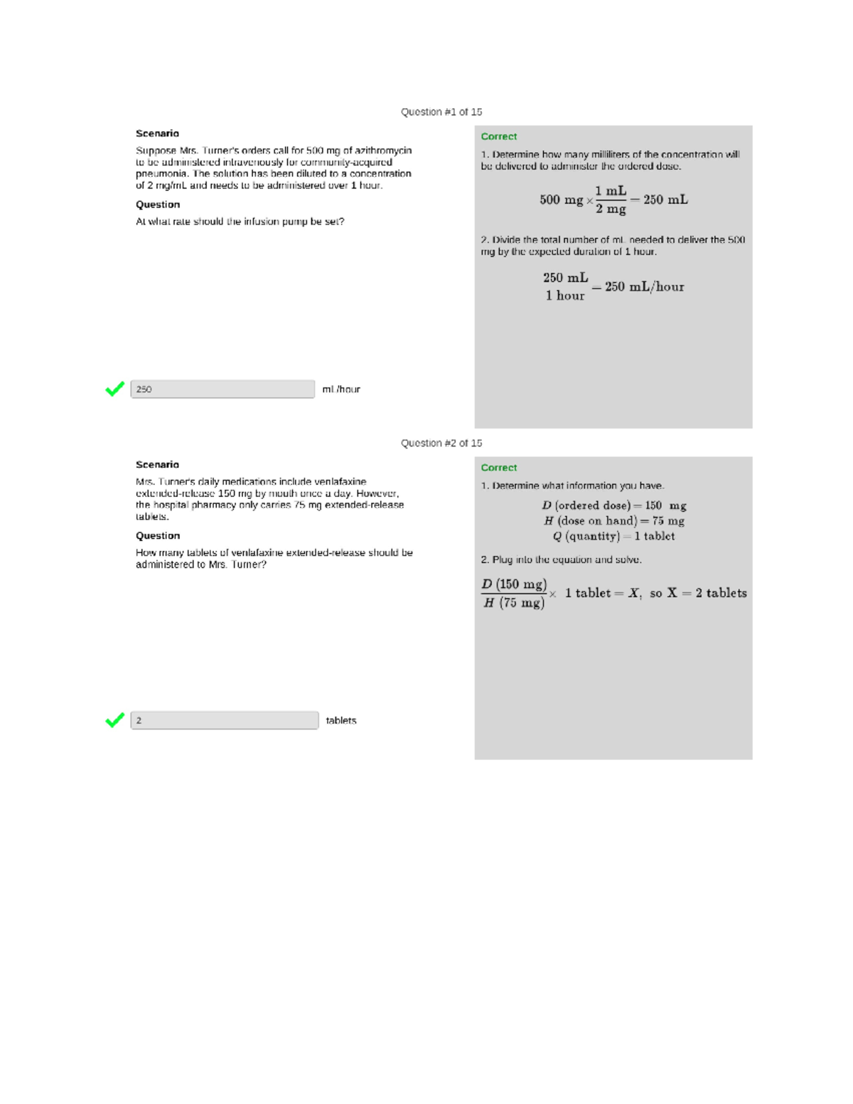 BSN315 Case Study: Medication Administration Calculations - Studocu