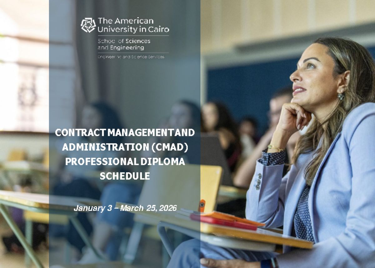 CMAD Professional Diploma Schedule: January 3 - March 25, 2026 - Studocu