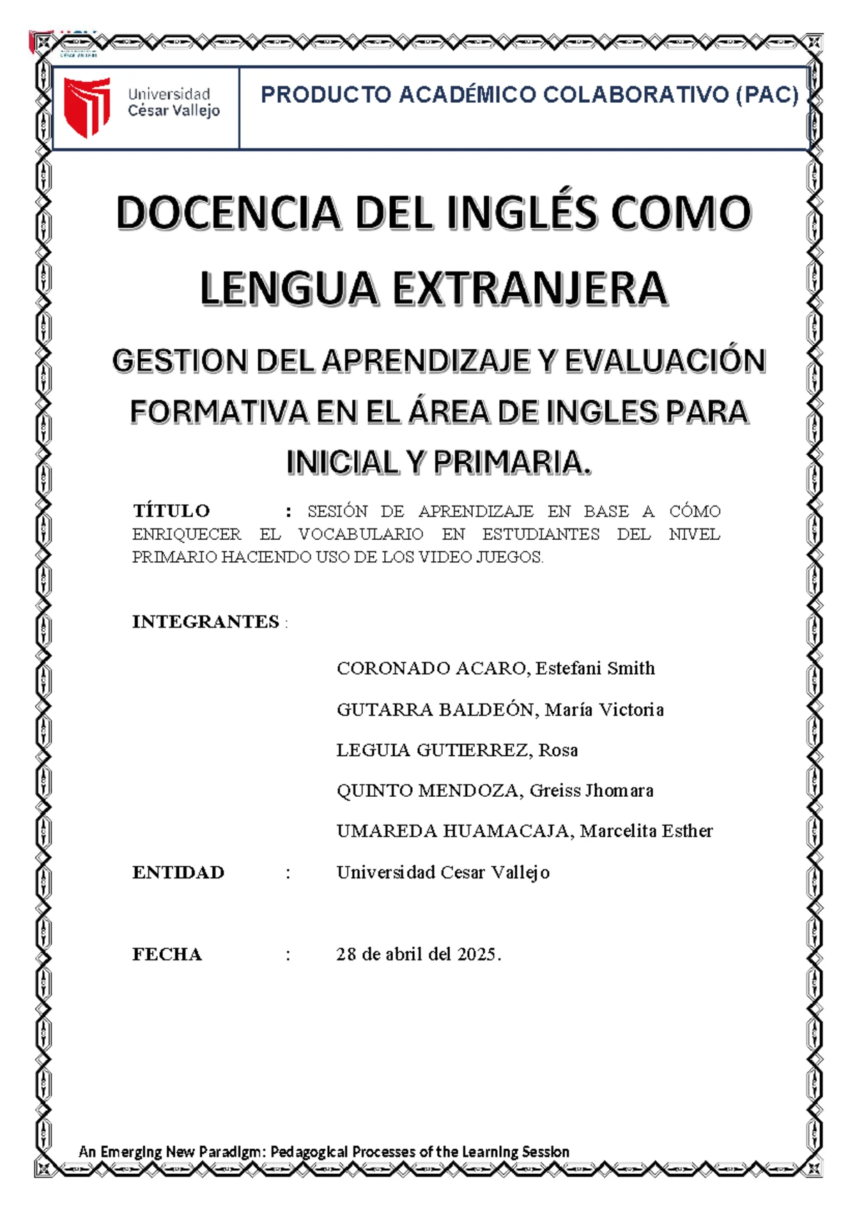 Sesion 01 - Evaluacion Diagnóstica - DIAGNÓSTICA: CONOCIENDO NUESTROS ...