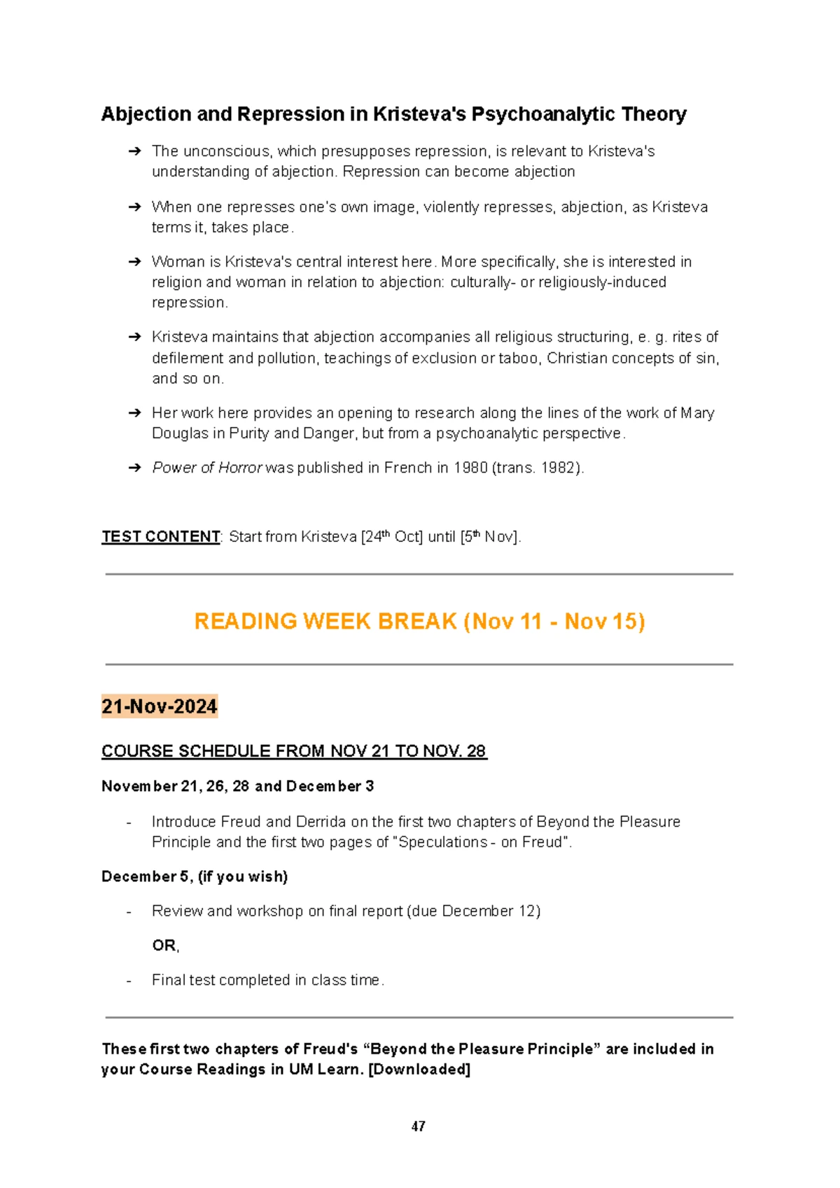RLGN 2030 - [Class Notes] - 5 Nov - 5-Nov- [continued] In Tales of Love ...
