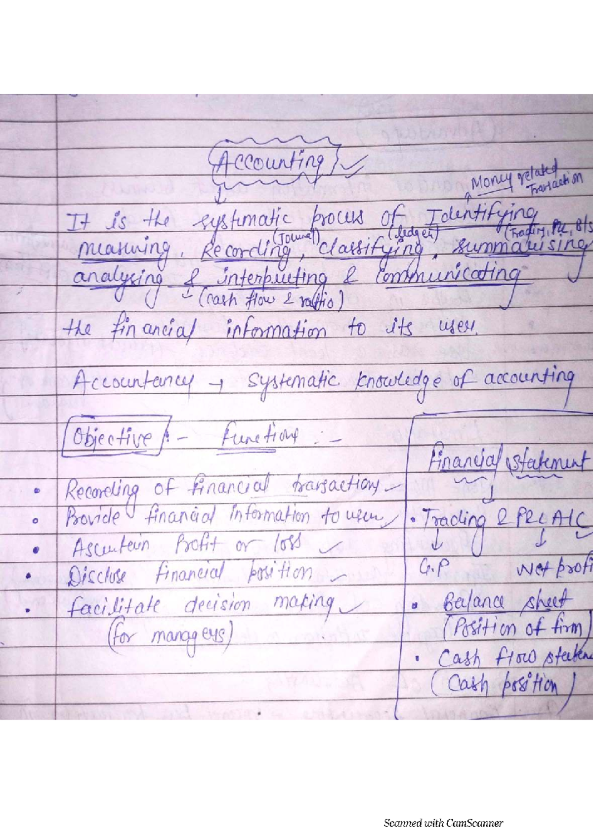 Financial Accounting Notes: Key Concepts and Principles - Studocu
