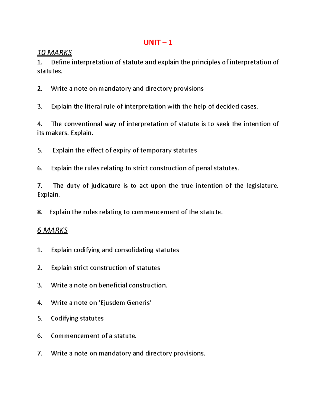 IMP IOS Interpretation Principles & Statutory Analysis Notes - Studocu