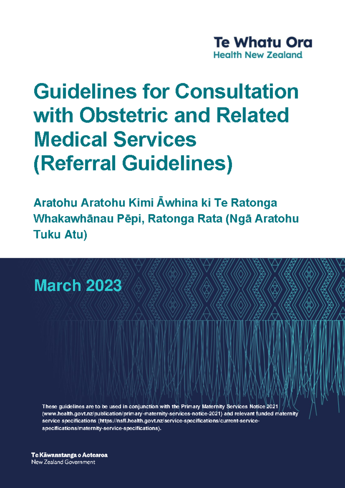 Guidelines for Consultation with Obstetric & Related Medical Services ...