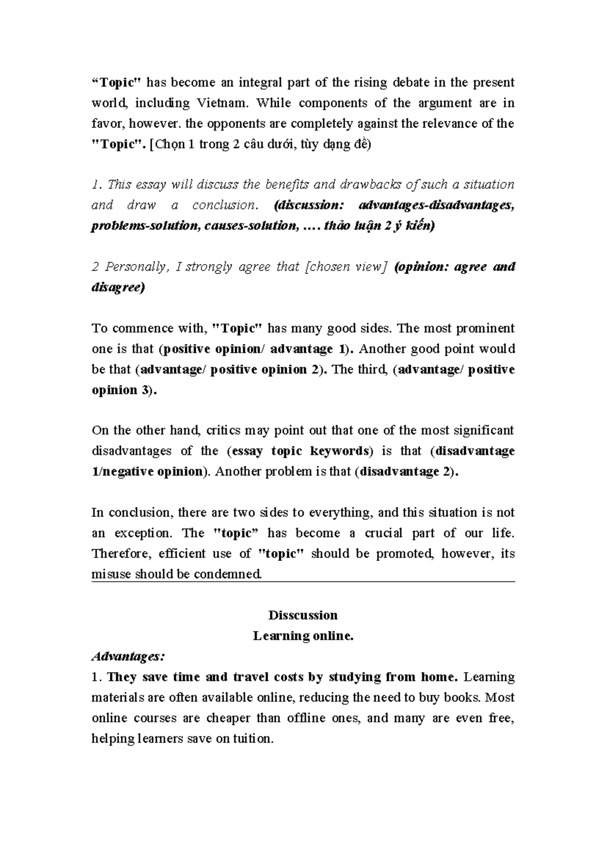 Template - sss - “Topic