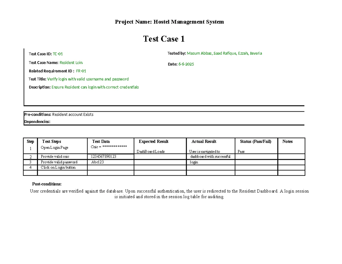 Group 02 - Hostel Management System Project Overview & Objectives - Studocu