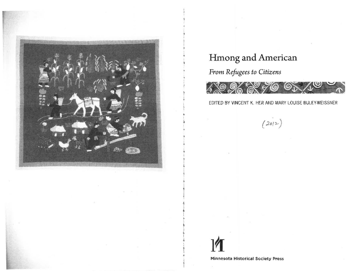 Hmong & American: Modern Identities from Refugees to Citizens - Studocu