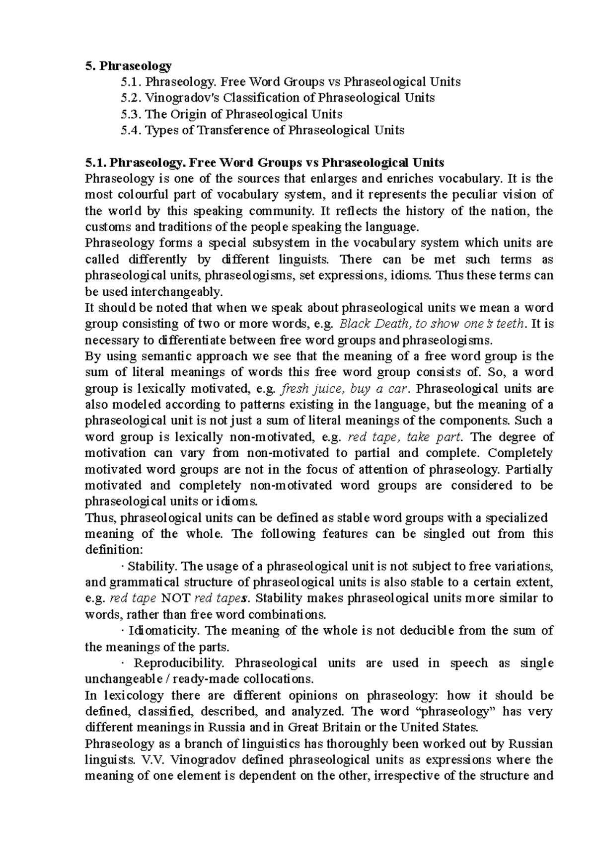 洋書 Phraseology Lecture 5 - Phraseology: Types, Classification