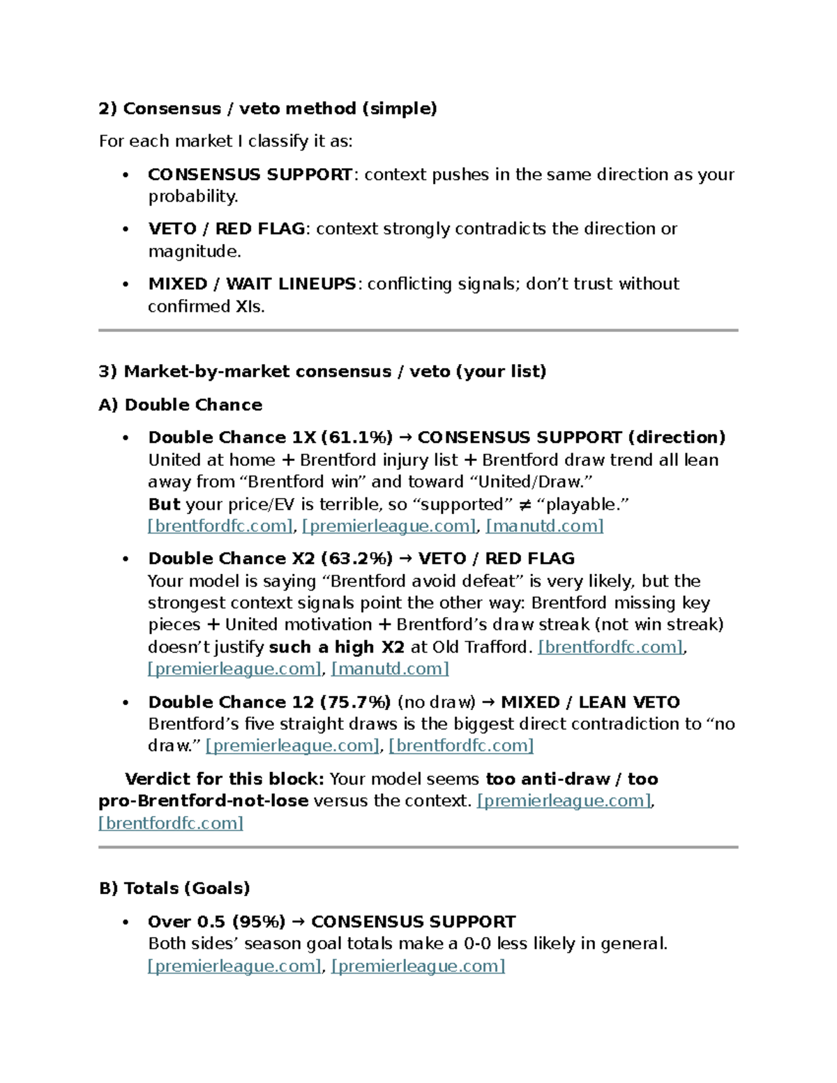 2) Consensus Veto Method Analysis for Market Predictions - Studocu