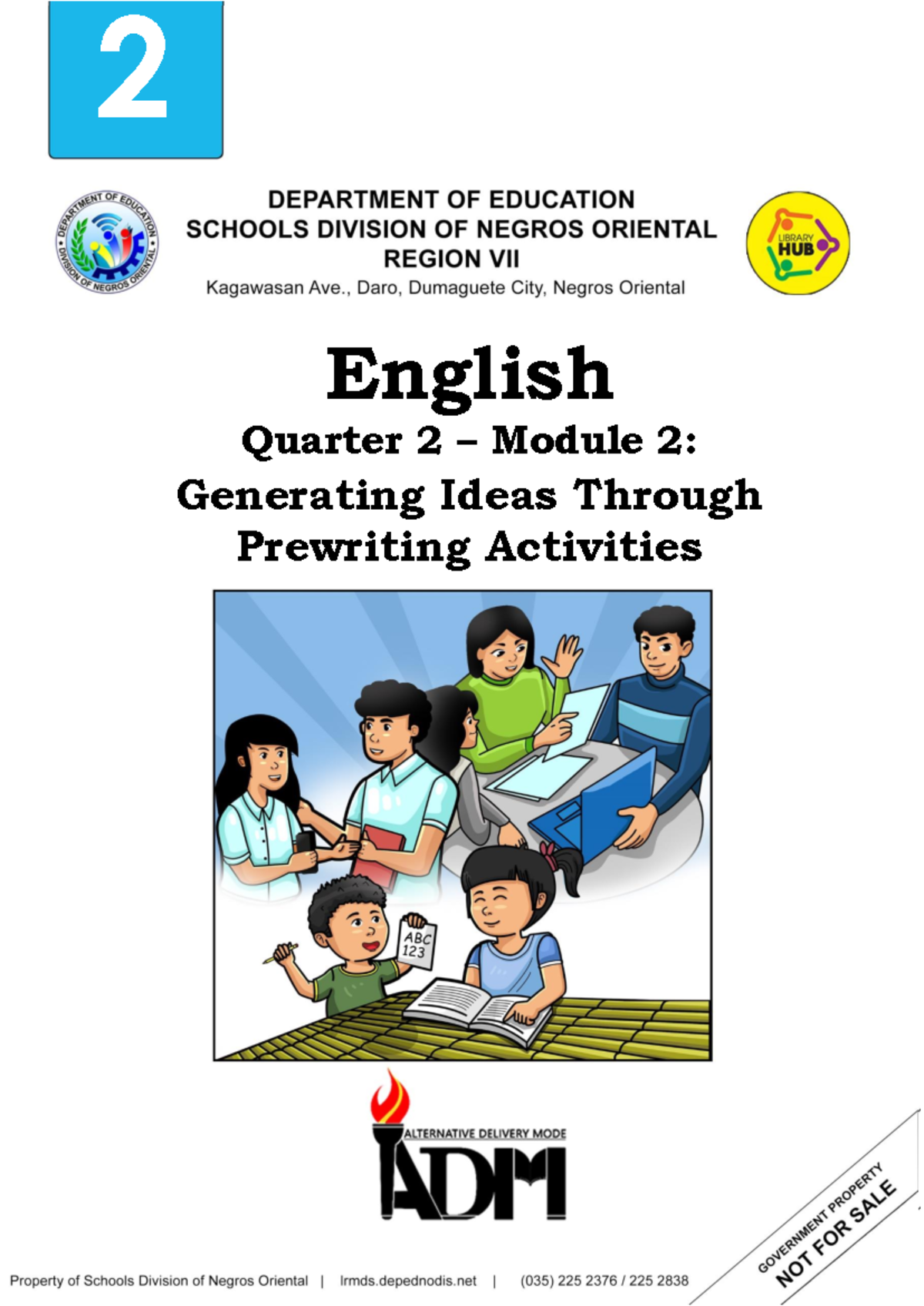 English 2 - Quarter 2 Module 2: Prewriting Activities Lecture Notes ...