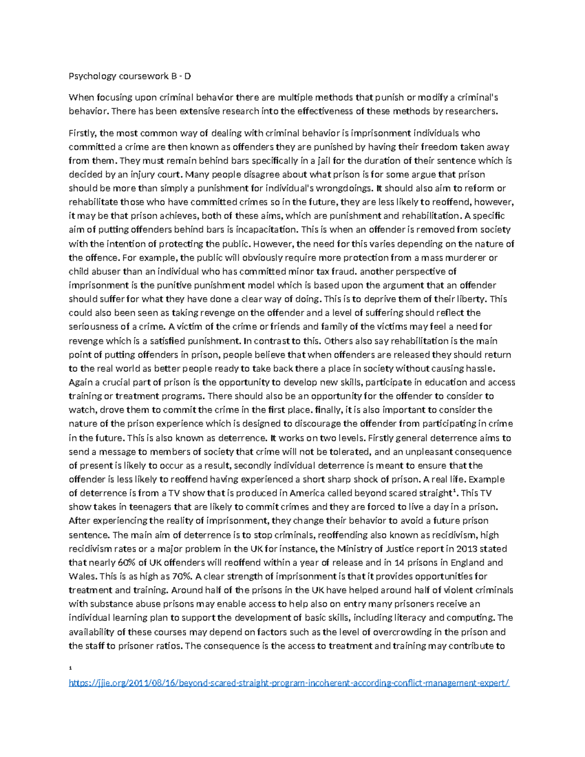 LAB - Example 1 - ljaegjjdfgfsdfh - Psychology coursework B - D When ...
