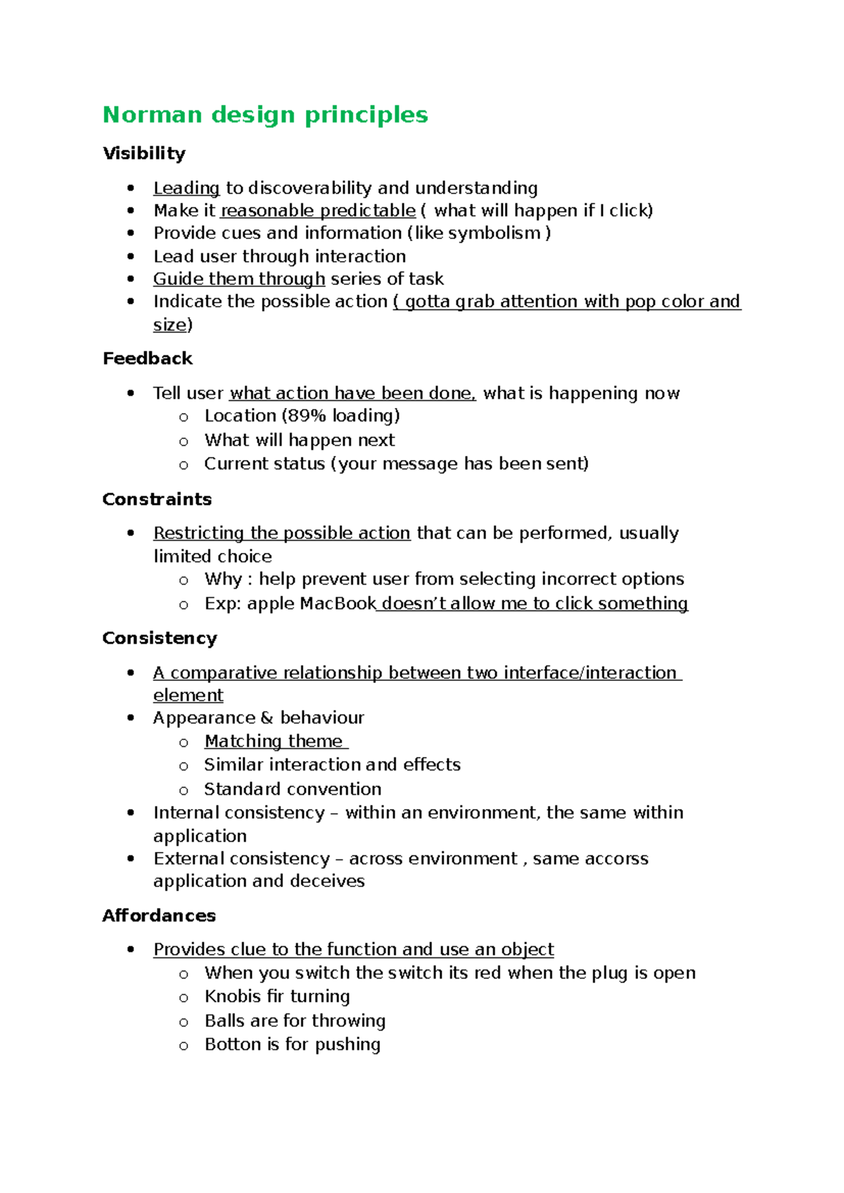 Interaction Design Principles Review for Practical Application (IDP 101 ...